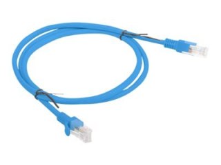 Lanberg - Kabel krosowy - RJ-45 (M) do RJ-45 (M) - 1 m - UTP - CAT 6 - odlewany, bez wystających elementów, nieruchomy - niebies
