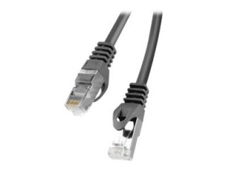 Lanberg - Kabel krosowy - RJ-45 (M) do RJ-45 (M) - 15 m - FTP - CAT 6 - odlewany, bez wystających elementów - czarny, RAL 9004