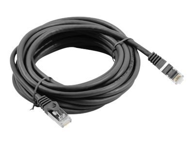 Lanberg - Kabel krosowy - RJ-45 (M) do RJ-45 (M) - 15 m - FTP - CAT 6 - odlewany, bez wystających elementów - czarny, RAL 9004