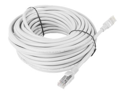Lanberg - Kabel krosowy - RJ-45 (M) do RJ-45 (M) - 15 m - UTP - CAT 5e - nieruchomy - szary, RAL 7035