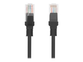 Lanberg - Kabel krosowy - RJ-45 (M) do RJ-45 (M) - 15 m - UTP - CAT 6 - nieruchomy - czarny, RAL 9004