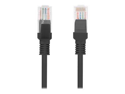 Lanberg - Kabel krosowy - RJ-45 (M) do RJ-45 (M) - 15 m - UTP - CAT 6 - nieruchomy - czarny, RAL 9004