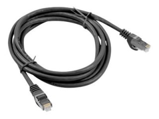 Lanberg - Kabel krosowy - RJ-45 (M) do RJ-45 (M) - 2 m - FTP - CAT 6 - odlewany, bez wystających elementów - czarny, RAL 9004