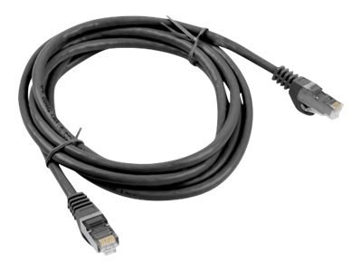 Lanberg - Kabel krosowy - RJ-45 (M) do RJ-45 (M) - 2 m - FTP - CAT 6 - odlewany, bez wystających elementów - czarny, RAL 9004