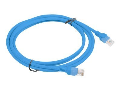 Lanberg - Kabel krosowy - RJ-45 (M) do RJ-45 (M) - 2 m - UTP - CAT 6 - odlewany, bez wystających elementów, nieruchomy - niebies