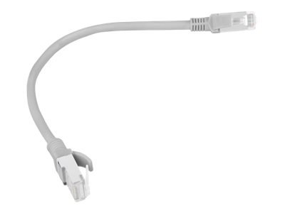 Lanberg - Kabel krosowy - RJ-45 (M) do RJ-45 (M) - 25 cm - UTP - CAT 5e - bez wystających elementów - szary, RAL 7035