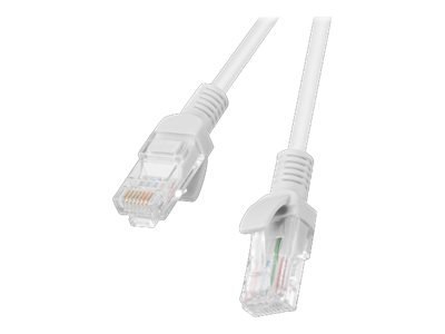 Lanberg - Kabel krosowy - RJ-45 (M) do RJ-45 (M) - 3 m - UTP - CAT 5e - odlewany, bez wystających elementów, nieruchomy - szary,