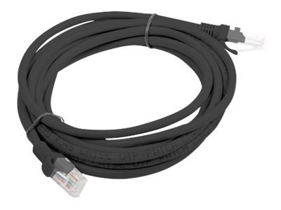 Lanberg - Kabel krosowy - RJ-45 (M) do RJ-45 (M) - 3 m - UTP - CAT 6 - odlewany, bez wystających elementów, nieruchomy - czarny,