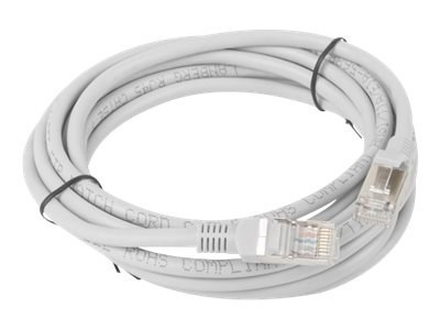 Lanberg - Kabel krosowy - RJ-45 (M) do RJ-45 (M) - 3 m - zafoliowana nieekranowana skręcona para (F/UTP) - CAT 5e - odlewany, be