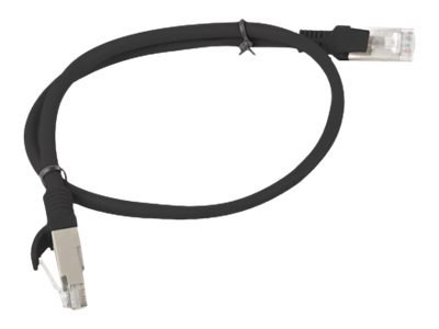 Lanberg - Kabel krosowy - RJ-45 (M) do RJ-45 (M) - 5 m - UTP - CAT 5e - nieruchomy - czarny, RAL 9004