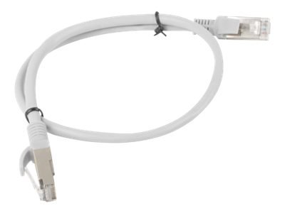 Lanberg - Kabel krosowy - RJ-45 (M) do RJ-45 (M) - 50 cm - UTP - CAT 5e - bez wystających elementów - szary, RAL 7035