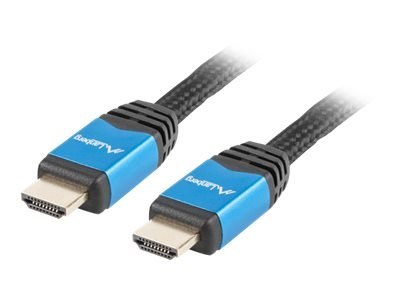 Lanberg Premium - Duża szybkość premium - kabel HDMI z Ethernet - HDMI męski do HDMI męski - 1.8 m - czarny