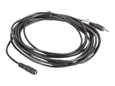 Lanberg - Przedłużacz do audio - mini-phone stereo 3.5 mm męski do mini-phone stereo 3.5 mm żeński - 5 m - czarny