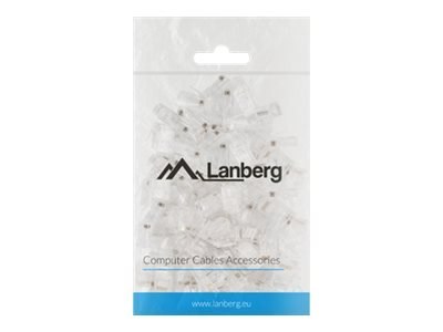 Lanberg - Złącze sieciowe - RJ-45 (M) - UTP - CAT 5e (pakiet 100)