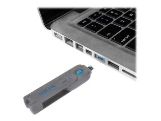 LogiLink - Blokada złącza USB - niebieski