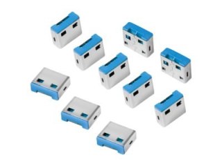 LogiLink - Blokada złącza USB - niebieski