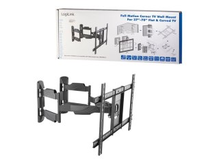 LogiLink Full Motion Corner TV Wall Mount - Stojak - ramię regulowane - dla TV i monitor - stal walcowana na zimno - rozmiar ekr
