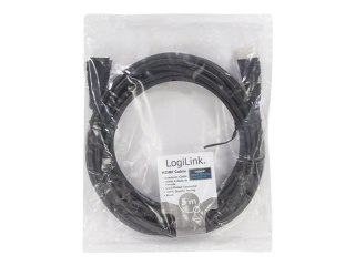 LogiLink High Speed with Ethernet - Przedłużacz HDMI z Ethernet - HDMI męski do HDMI żeński - 5 m