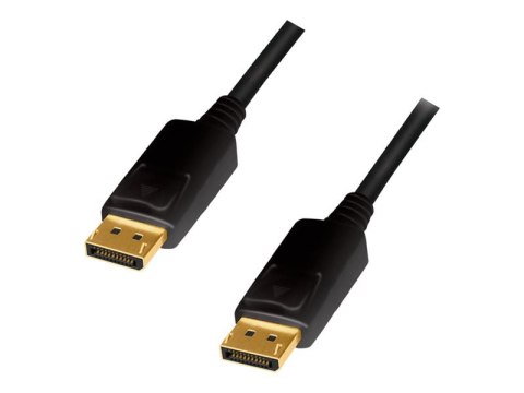 LogiLink - Kabel DisplayPort - DisplayPort 20-pin męski do DisplayPort 20-pin męski - 10 m - czarny