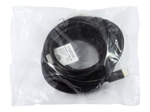 LogiLink - Kabel DisplayPort - DisplayPort 20-pin męski do DisplayPort 20-pin męski - 10 m - czarny
