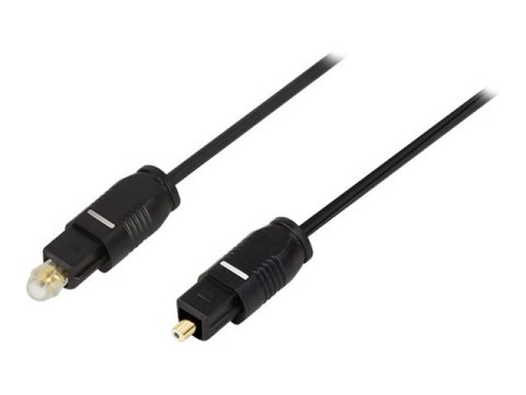 LogiLink - Kabel cyfrowy audio (optyczny) - optyczny TOS link męski do optyczny TOS link męski - 50 cm - światłowód - czarny