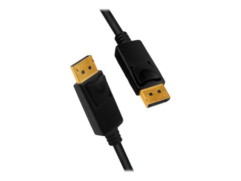 LogiLink - Kabel portu wyświetlacza - DisplayPort 20-pin (M) z zatrzaskiem do DisplayPort 20-pin (M) z zatrzaskiem - DisplayPort