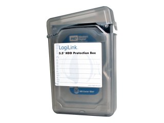 LogiLink - Kaseta ochronna napędu dysku twardego - pojemność: dysk twardy (3.5") - czarny