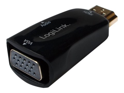 LogiLink - Konwerter wideo - HDMI - VGA - czarny