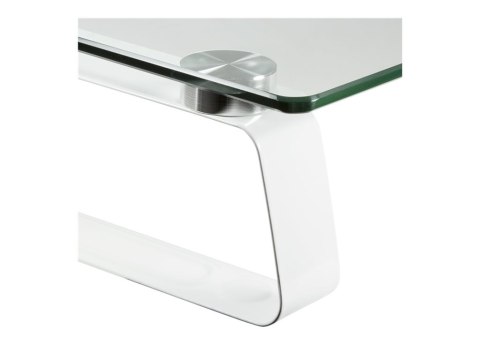 LogiLink Monitor Riser - Stojak - dla ekran LSD / notebook - szkło, lita stal prasowana na zimno - rozmiar ekranu: 13"-32" - biu