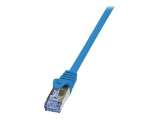 LogiLink PrimeLine - Kabel krosowy - RJ-45 (M) do RJ-45 (M) - 0.5 m - SFTP, PiMF - CAT 6a - bezhalogenowe, odlewany, bez wystają