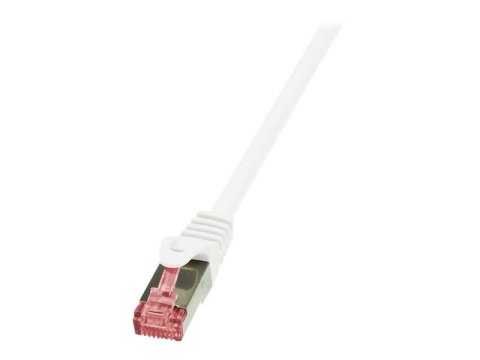 LogiLink PrimeLine - Kabel krosowy - RJ-45 (M) do RJ-45 (M) - 15 m - SFTP, PiMF - CAT 6 - ładowany, bezhalogenowe, bez wystający