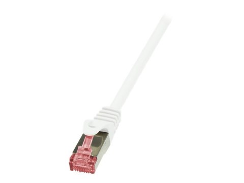 LogiLink PrimeLine - Kabel krosowy - RJ-45 (M) do RJ-45 (M) - 30 m - SFTP - CAT 6 - odlewany - biały