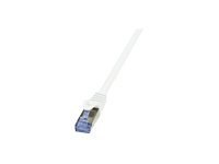 LogiLink PrimeLine - Kabel krosowy - RJ-45 (M) do RJ-45 (M) - 30 m - SFTP, PiMF - CAT 6a - bezhalogenowe, bez wystających elemen