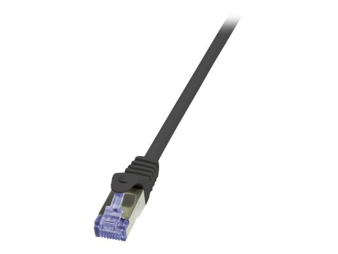 LogiLink PrimeLine - Kabel krosowy - RJ-45 (M) do RJ-45 (M) - 30 m - SFTP, PiMF - CAT 6a - bezhalogenowe, odlewany, bez wystając