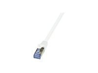 LogiLink PrimeLine - Kabel krosowy - RJ-45 (M) do RJ-45 (M) - 5 m - SFTP, PiMF - CAT 6a - bezhalogenowe - biały