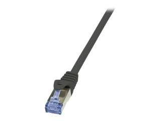 LogiLink PrimeLine - Kabel krosowy - RJ-45 (M) do RJ-45 (M) - 5 m - SFTP, PiMF - CAT 6a - bezhalogenowe - czarny