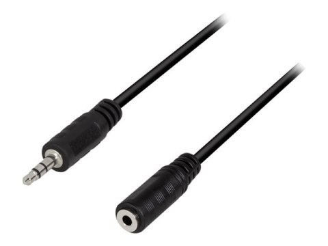 LogiLink - Przedłużacz do audio - mini-phone stereo 3.5 mm żeński do mini-phone stereo 3.5 mm męski - 3 m - czarny