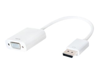 LogiLink - Przejściówka VGA - DisplayPort 20-pin (M) do HD-15 (VGA) (F) - 15 cm - odlewany - biały