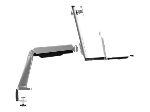 LogiLink Sit-Stand Workstation - Zestaw do montażu - ramię regulowane - dla monitor/klawiatura - rozmiar ekranu: 13"-32" - monta