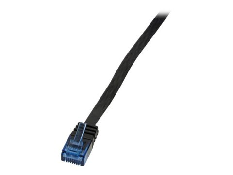 LogiLink SlimLine - Kabel krosowy - RJ-45 (M) do RJ-45 (M) - 3 m - UTP - CAT 6 - płaski - czarny