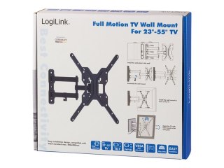 LogiLink - Uchwyt - dla telewizor LCD - lita stal prasowana na zimno - rozmiar ekranu: 23"-55" - montaż na ścianie