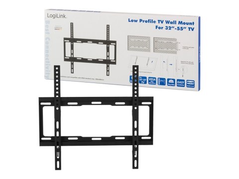 LogiLink - Uchwyt - dla telewizor LCD - lita stal prasowana na zimno - rozmiar ekranu: 32"-55" - montaż na ścianie