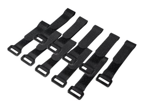LogiLink Wire Strap Set - Opaska na kabel - 15 cm - czarny (pakiet 10)