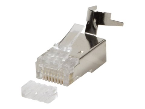 LogiLink - Złącze sieciowe - RJ-45 (M) - ekranowana - 8 mm - CAT 7a (pakiet 10)