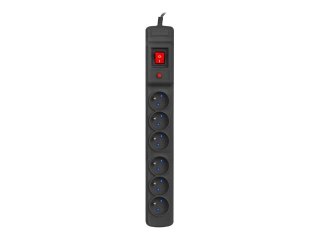 Armac Multi M6 - Linka zasilania - AC 230 V - 3680 wat - wejście: zasilanie - złącza wyjściowe: 6 (6 x 3 bieguny) - 4.5 m przewó