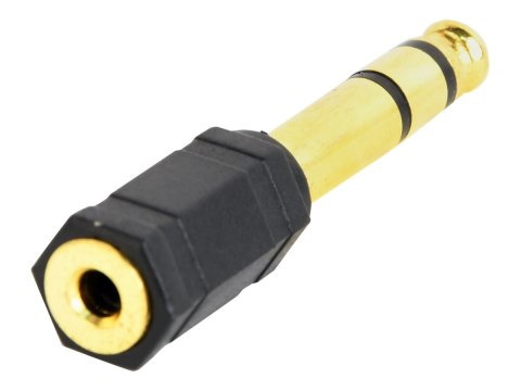 Cablexpert - Adapter audio - jack stereo męski do mini jack żeński - czarny