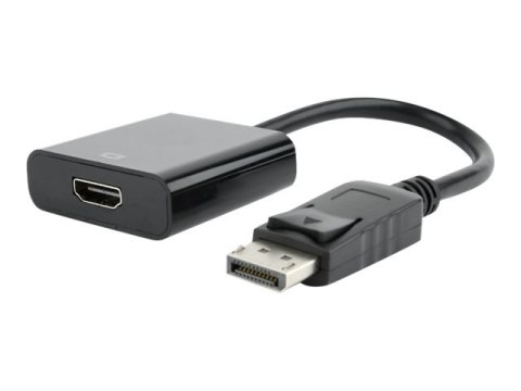 Cablexpert - Adapter wideo - DisplayPort 20-pin męski do HDMI żeński - 10 cm - czarny - obsługa 1080p