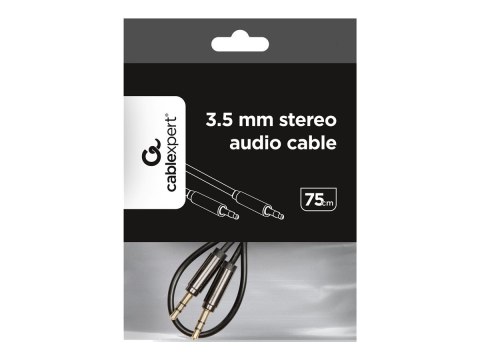 Cablexpert CCAP-444-0.75M - Kabel audio - mini-phone stereo 3.5 mm męski do mini-phone stereo 3.5 mm męski - 75 cm