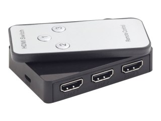 Cablexpert DSW-HDMI-34 - Przełącznik wideo/audio - 3 x HDMI - stacjonarny
