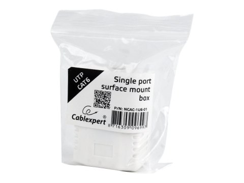 Cablexpert - Gniazdko informatyczne - CAT 6 - UTP - RJ-45 - biały
